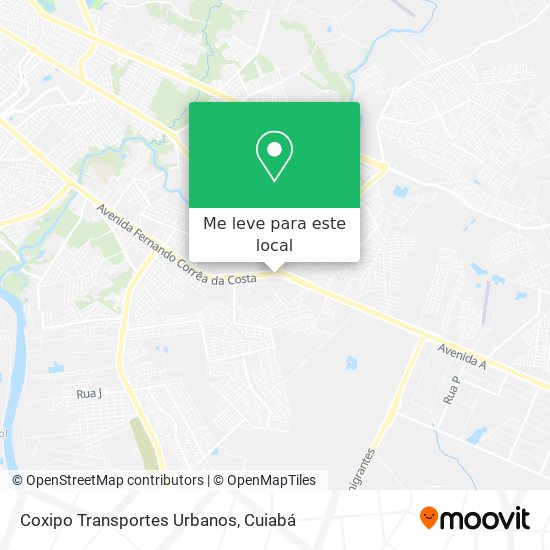 Coxipo Transportes Urbanos mapa