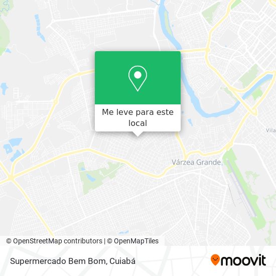 Supermercado Bem Bom mapa