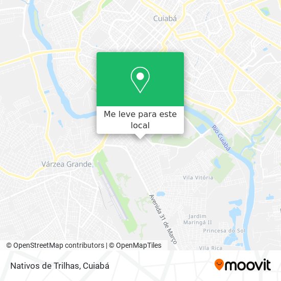Nativos de Trilhas mapa