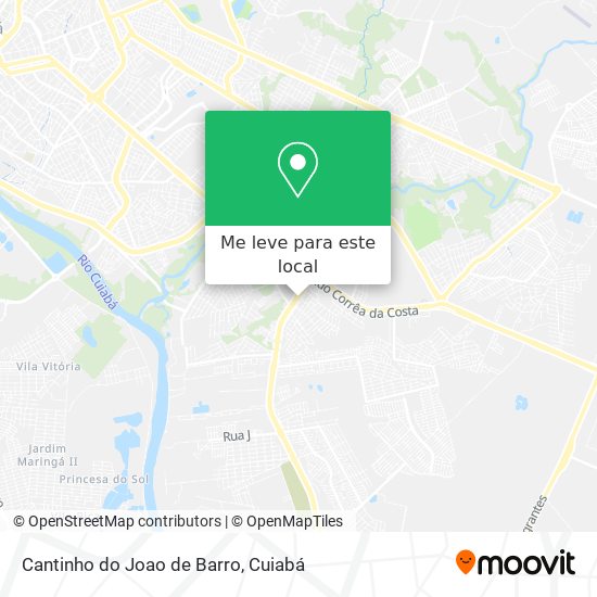 Cantinho do Joao de Barro mapa
