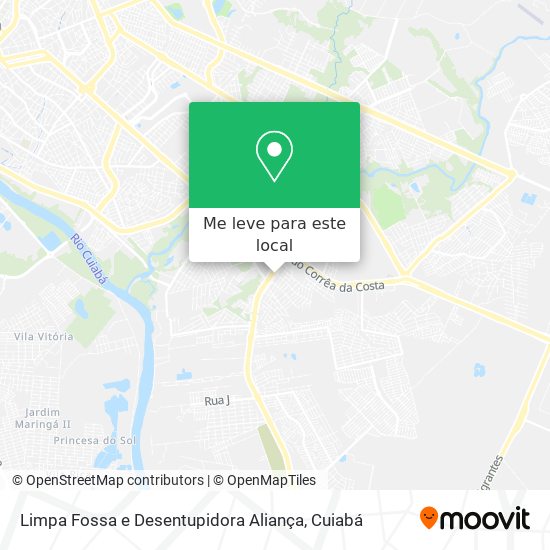 Limpa Fossa e Desentupidora Aliança mapa