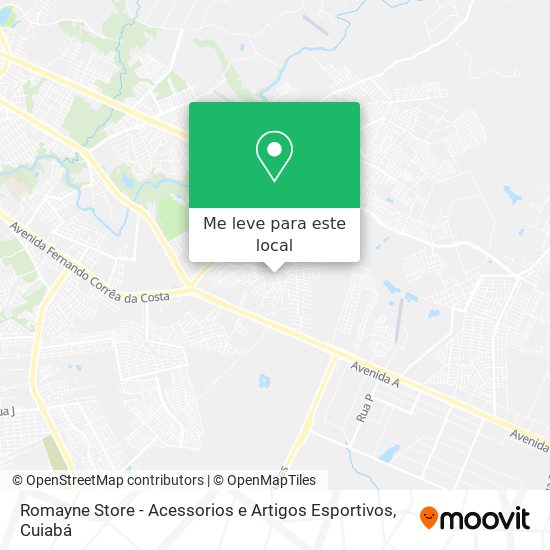 Romayne Store - Acessorios e Artigos Esportivos mapa