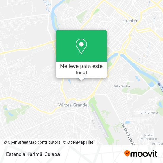 Estancia Karimã mapa