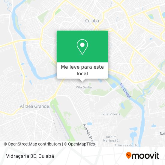 Vidraçaria 3D mapa