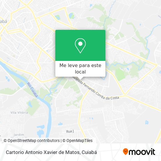 Cartorio Antonio Xavier de Matos mapa