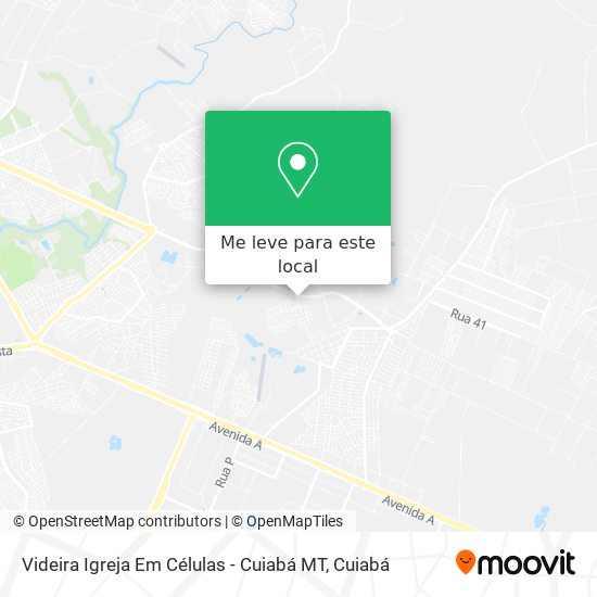 Videira Igreja Em Células - Cuiabá MT mapa