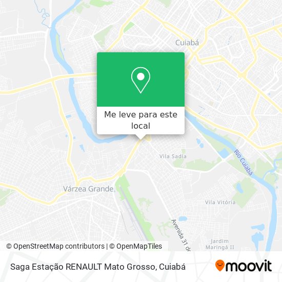 Saga Estação RENAULT Mato Grosso mapa