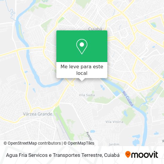 Agua Fria Servicos e Transportes Terrestre mapa