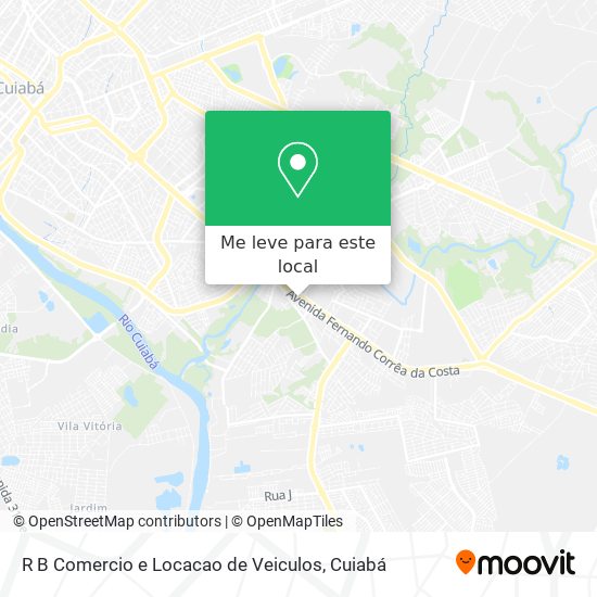 R B Comercio e Locacao de Veiculos mapa