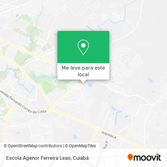 Escola Agenor Ferreira Leao mapa