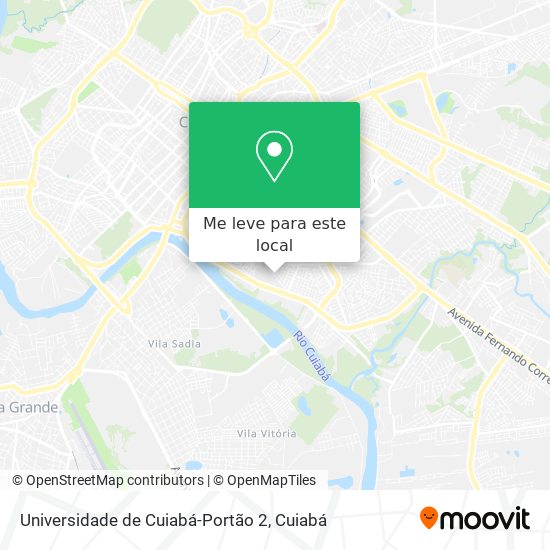 Universidade de Cuiabá-Portão 2 mapa