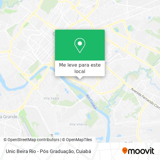 Unic Beira Rio - Pós Graduação mapa