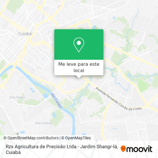 Rzs Agricultura de Precisão Ltda - Jardim Shangr-lá mapa