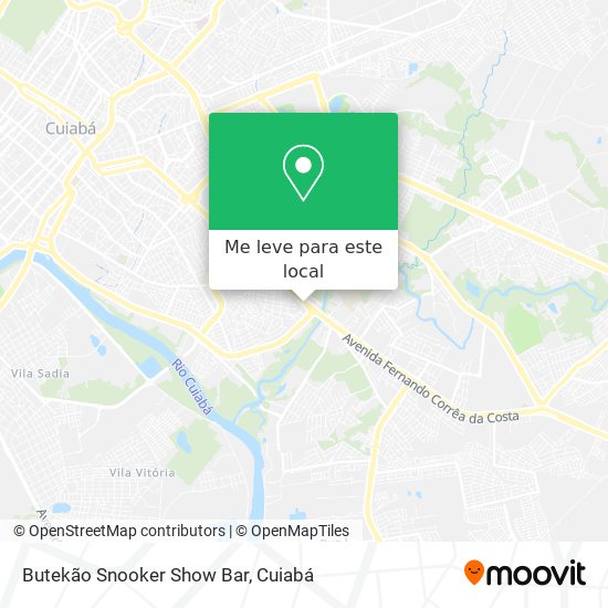 Butekão Snooker Show Bar mapa