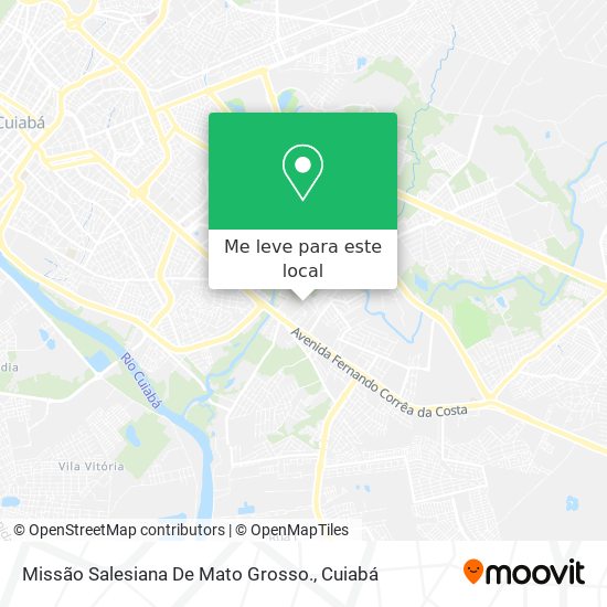 Missão Salesiana De Mato Grosso. mapa