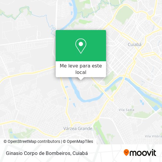 Ginasio Corpo de Bombeiros mapa