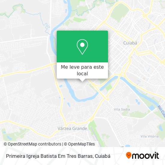 Primeira Igreja Batista Em Tres Barras mapa
