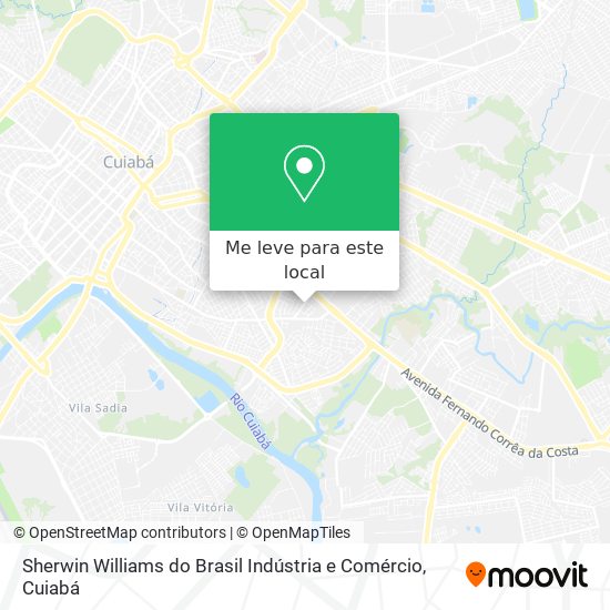 Sherwin Williams do Brasil Indústria e Comércio mapa