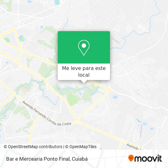 Bar e Mercearia Ponto Final mapa