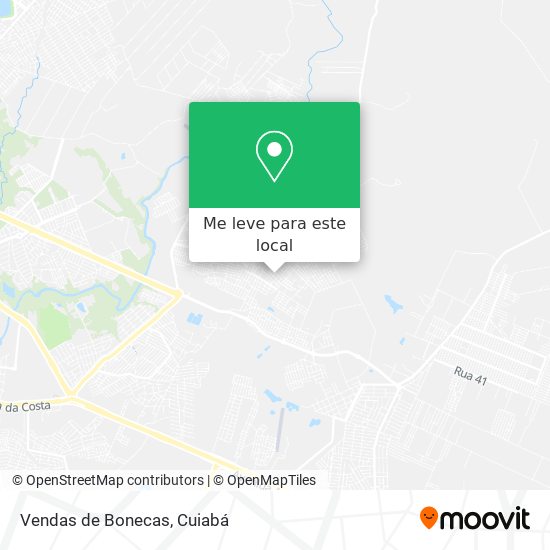 Vendas de Bonecas mapa