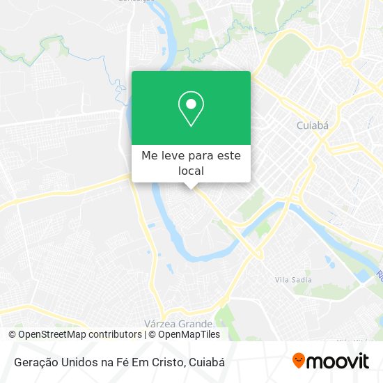 Geração Unidos na Fé Em Cristo mapa