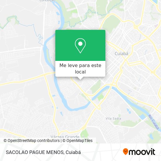 SACOLAO PAGUE MENOS mapa