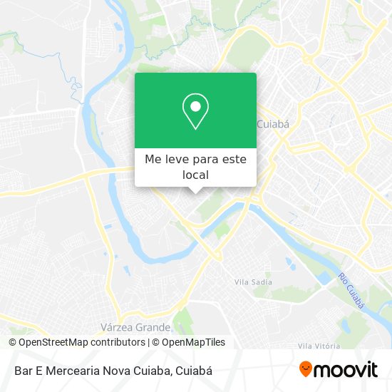 Bar E Mercearia Nova Cuiaba mapa