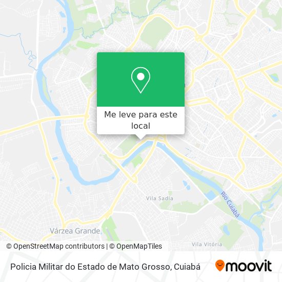 Policia Militar do Estado de Mato Grosso mapa