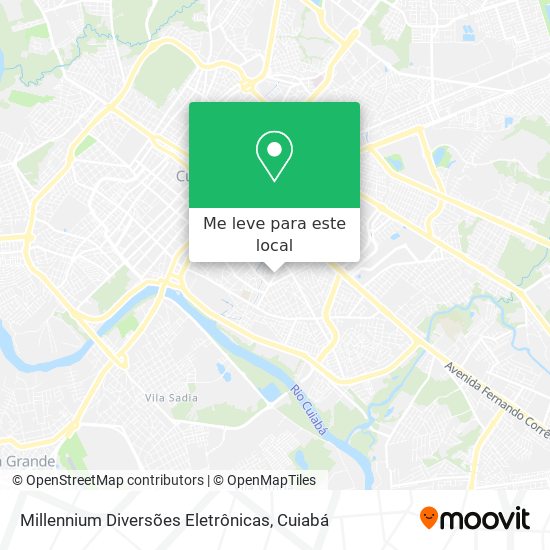 Millennium Diversões Eletrônicas mapa