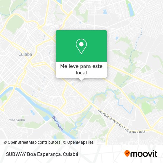 SUBWAY Boa Esperança mapa