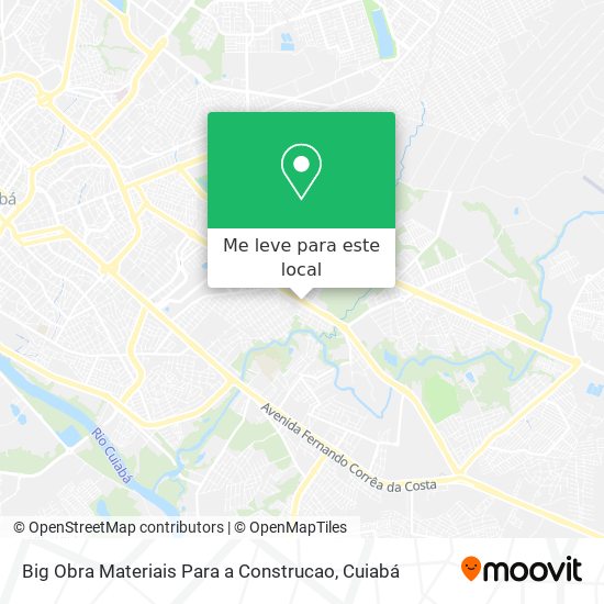 Big Obra Materiais Para a Construcao mapa