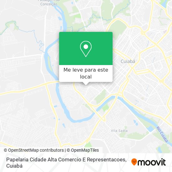 Papelaria Cidade Alta Comercio E Representacoes mapa