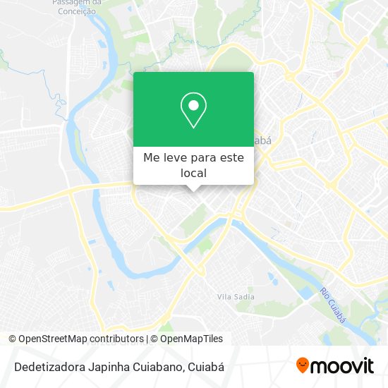 Dedetizadora Japinha Cuiabano mapa