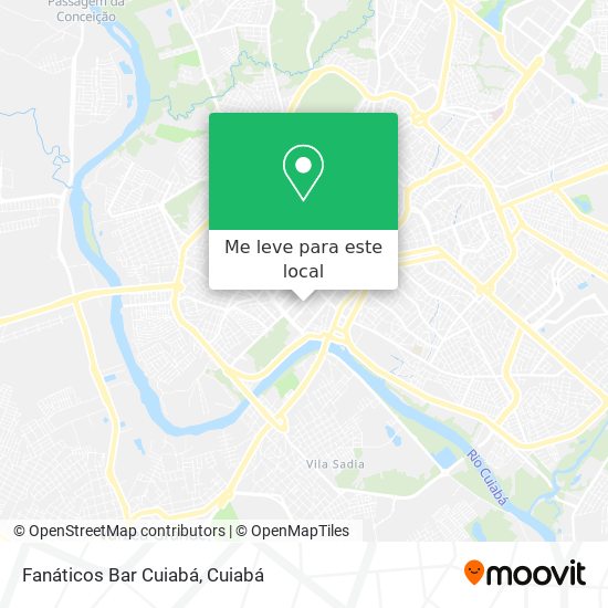 Fanáticos Bar Cuiabá mapa