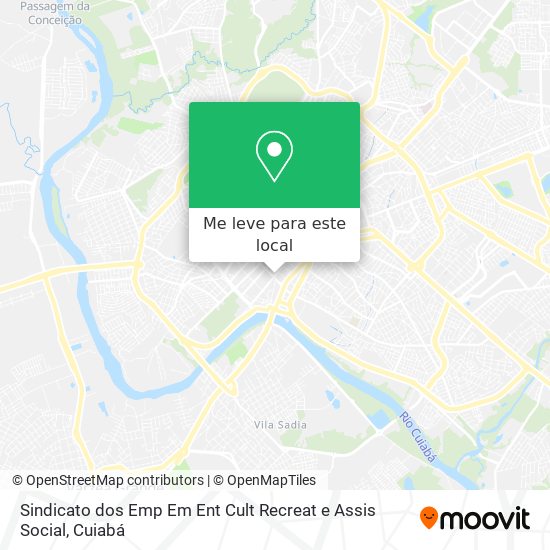 Sindicato dos Emp Em Ent Cult Recreat e Assis Social mapa