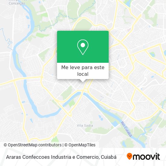 Araras Confeccoes Industria e Comercio mapa