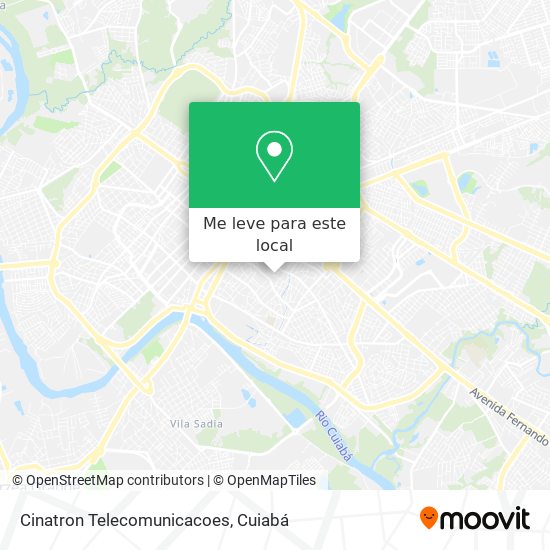 Cinatron Telecomunicacoes mapa