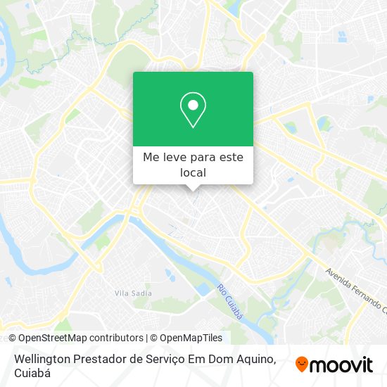 Wellington Prestador de Serviço Em Dom Aquino mapa
