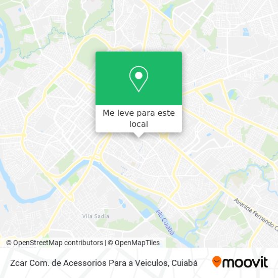Zcar Com. de Acessorios Para a Veiculos mapa