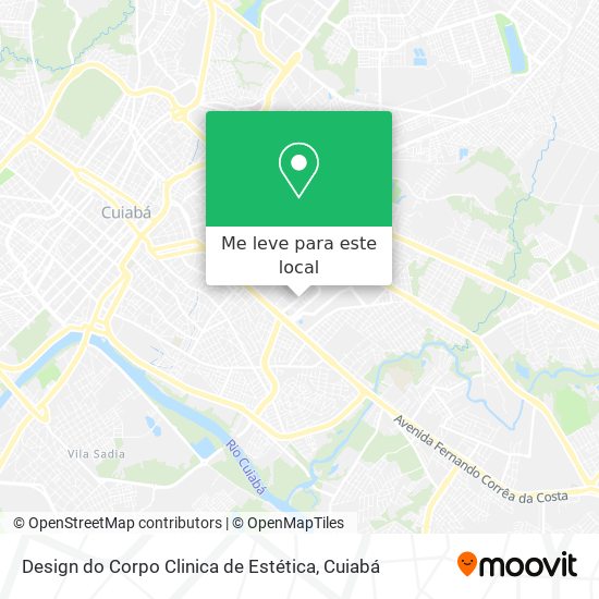 Design do Corpo Clinica de Estética mapa