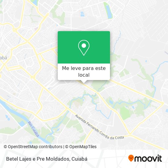Betel Lajes e Pre Moldados mapa
