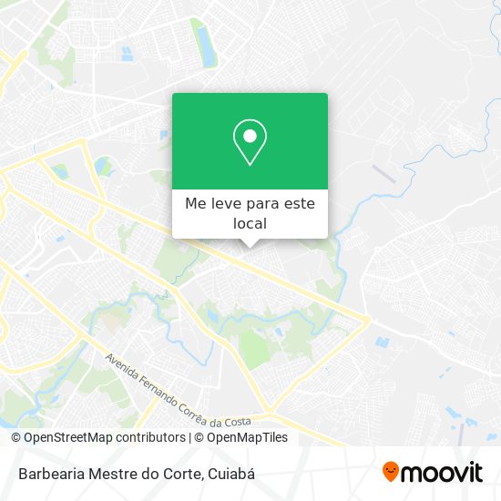 Barbearia Mestre do Corte mapa