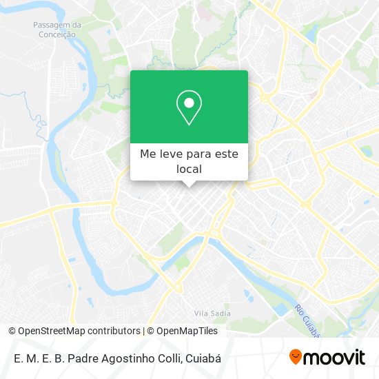 E. M. E. B. Padre Agostinho Colli mapa
