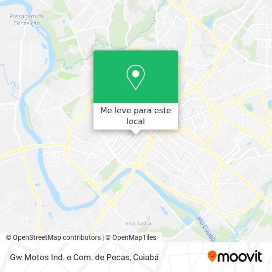 Gw Motos Ind. e Com. de Pecas mapa