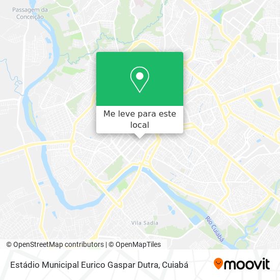 Estádio Municipal Eurico Gaspar Dutra mapa
