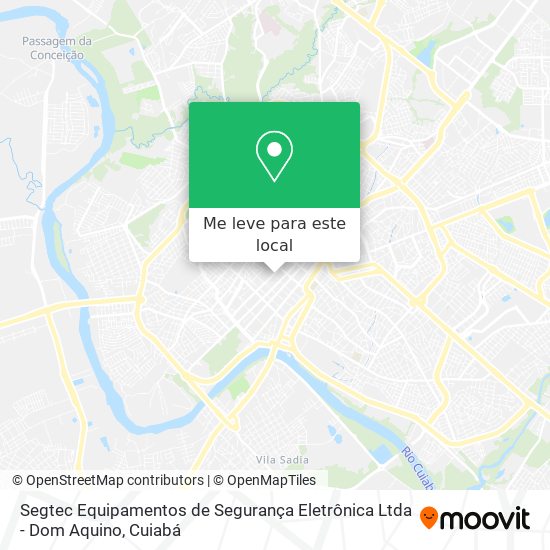Segtec Equipamentos de Segurança Eletrônica Ltda - Dom Aquino mapa