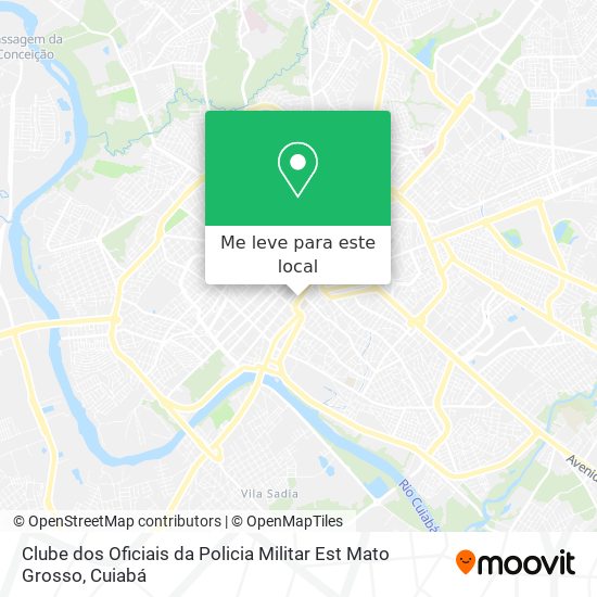 Clube dos Oficiais da Policia Militar Est Mato Grosso mapa