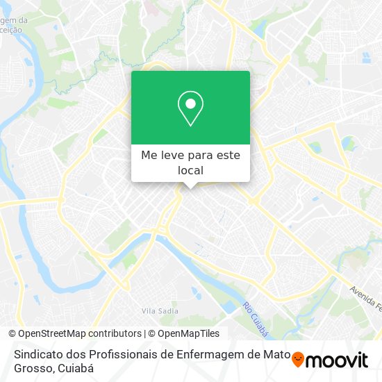 Sindicato dos Profissionais de Enfermagem de Mato Grosso mapa