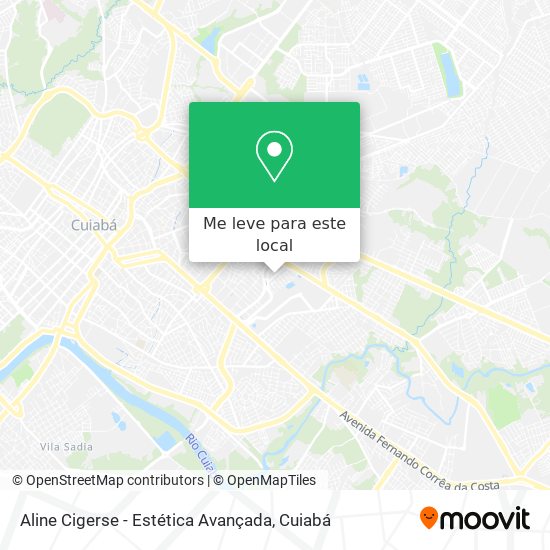 Aline Cigerse - Estética Avançada mapa