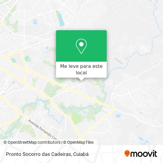 Pronto Socorro das Cadeiras mapa